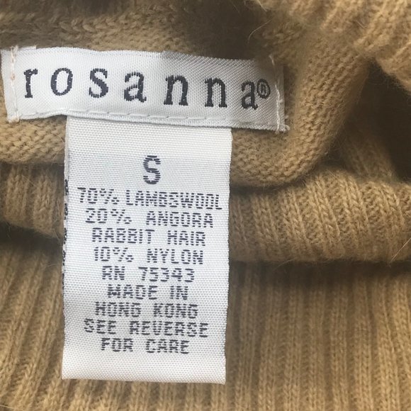 Rosanna Women's Sweater Turtle Neck Size Small Tan New With Tags - Picture 4 of 12